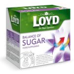 دمنوش کیسه ای هرمی لوید LOYD مدل تنظیم قند خون balance of sugar پک 20 تایی