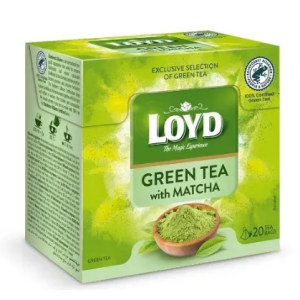 چای سبز کیسه ای هرمی لوید LOYD مدل ماچا matcha پک 20 تایی