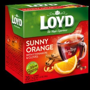 چای کیسه ای هرمی لوید LOYD مدل آفتابی نارنجی sunny orange پک 20 تایی